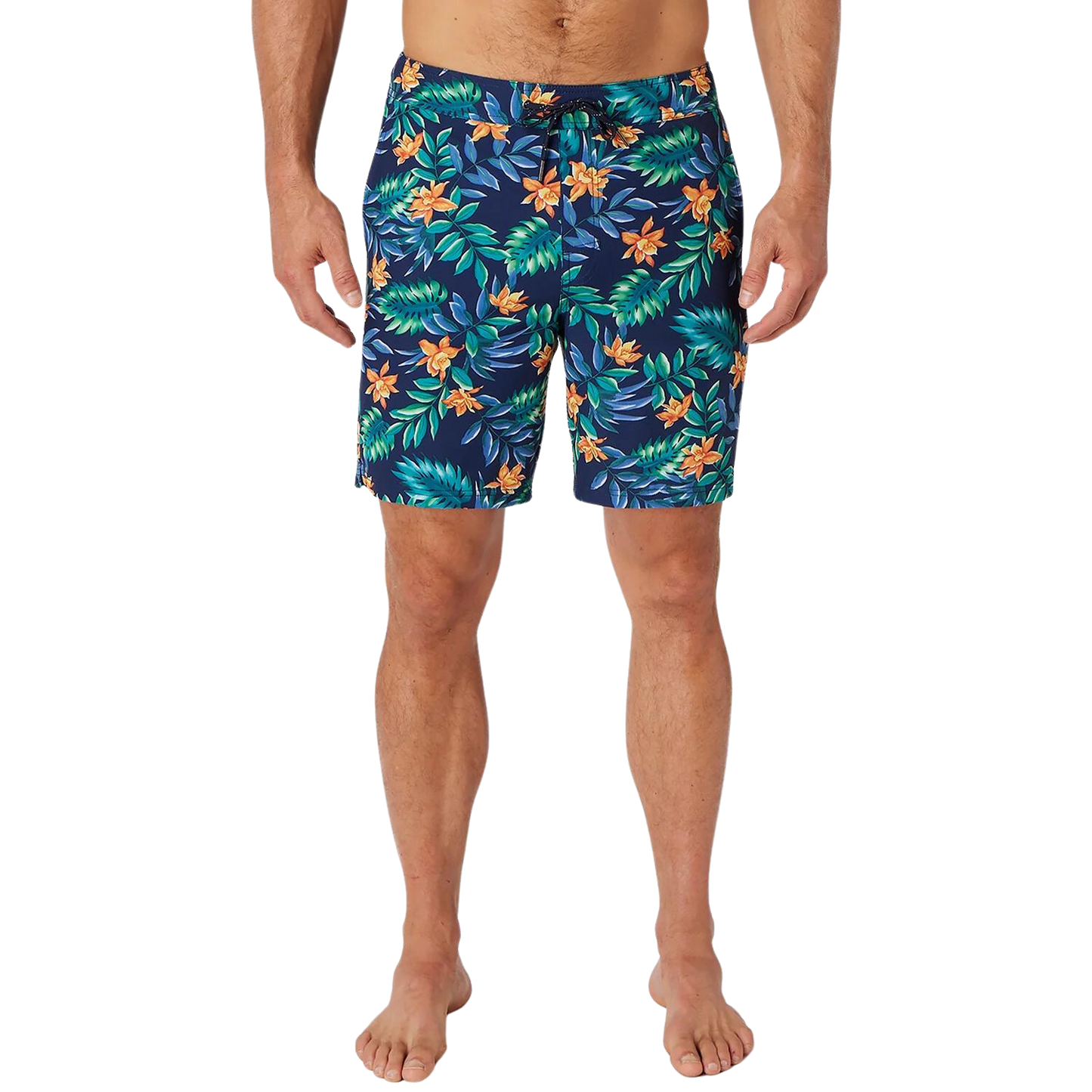 Fair Harbor Ozone Men's Boardshort - Blue Palms - FINAL SALE