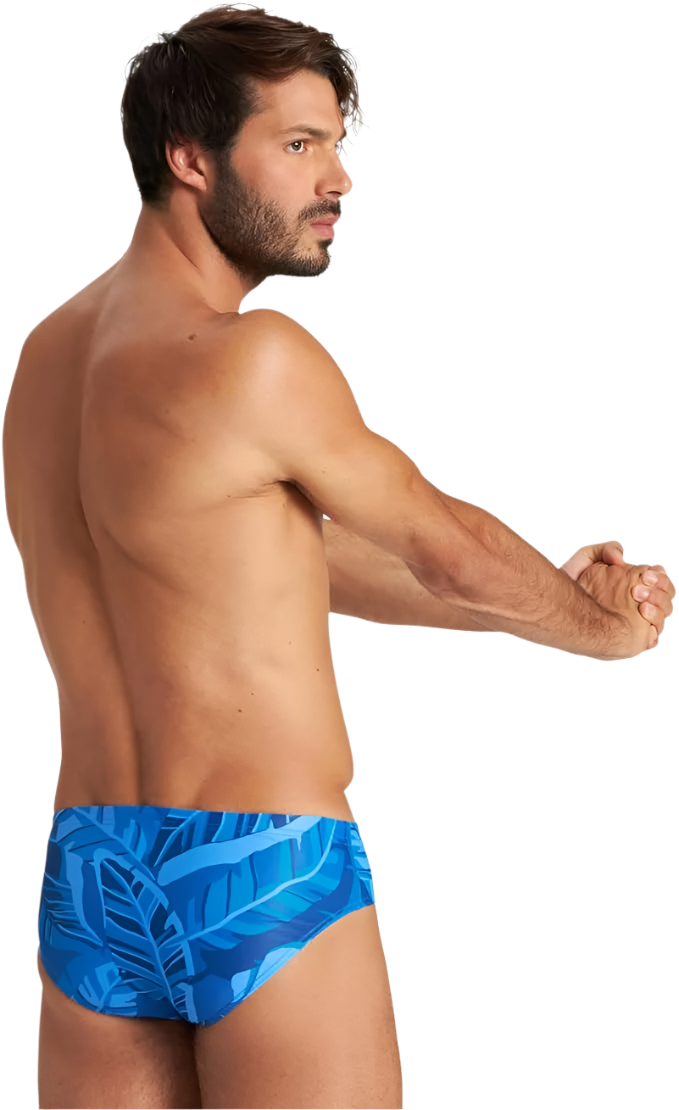 Arena Men's Tropical Brief Swimsuit - Royal Multi - FINAL SALE