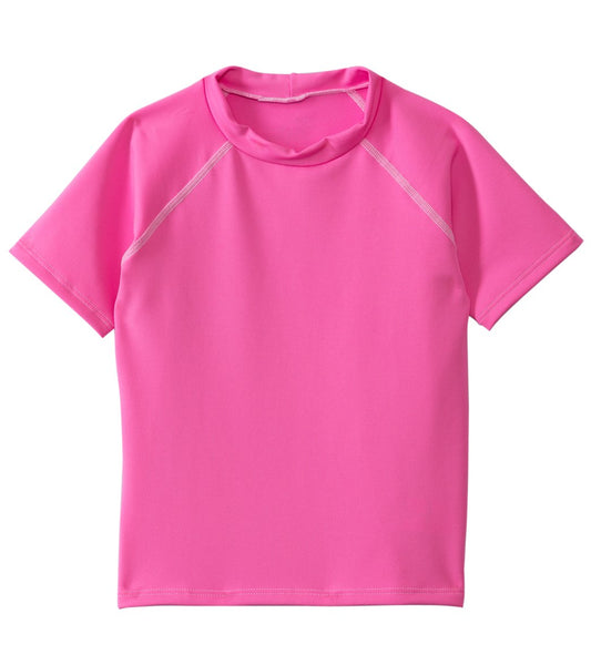 Dolfin Little Kids Short Sleeve Rashguard - Pink