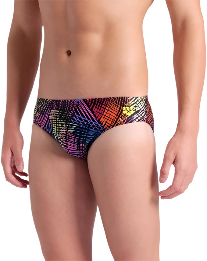 Arena Men's Energy Brief Swimsuit - Black Multi