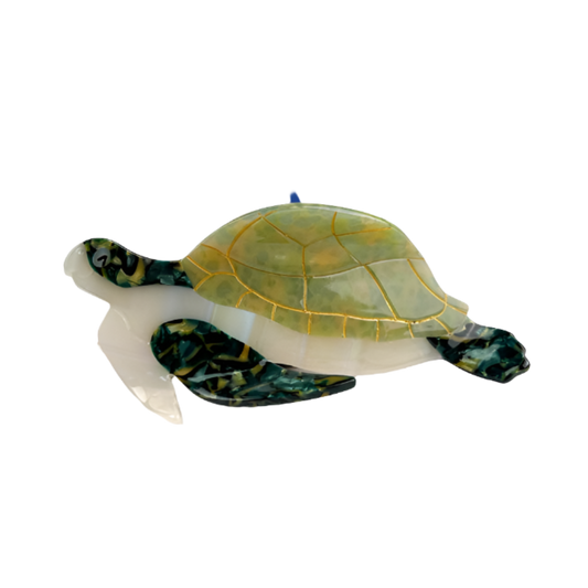 SSR Acetate Turtle Hair Claw Clip - Green