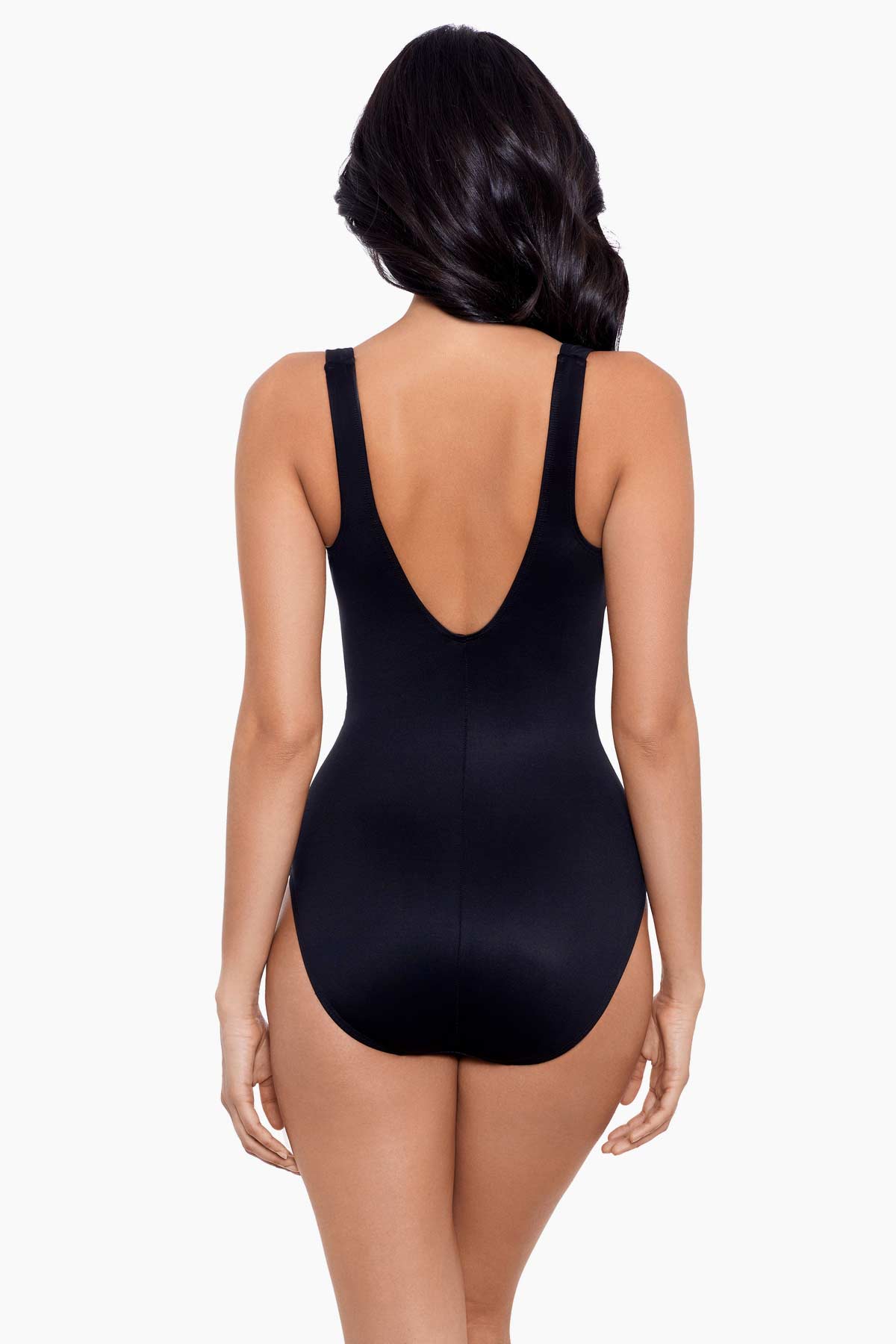 Miraclesuit Spectra Trinity Tummy Control One Piece Swimsuit - Black - FINAL SALE