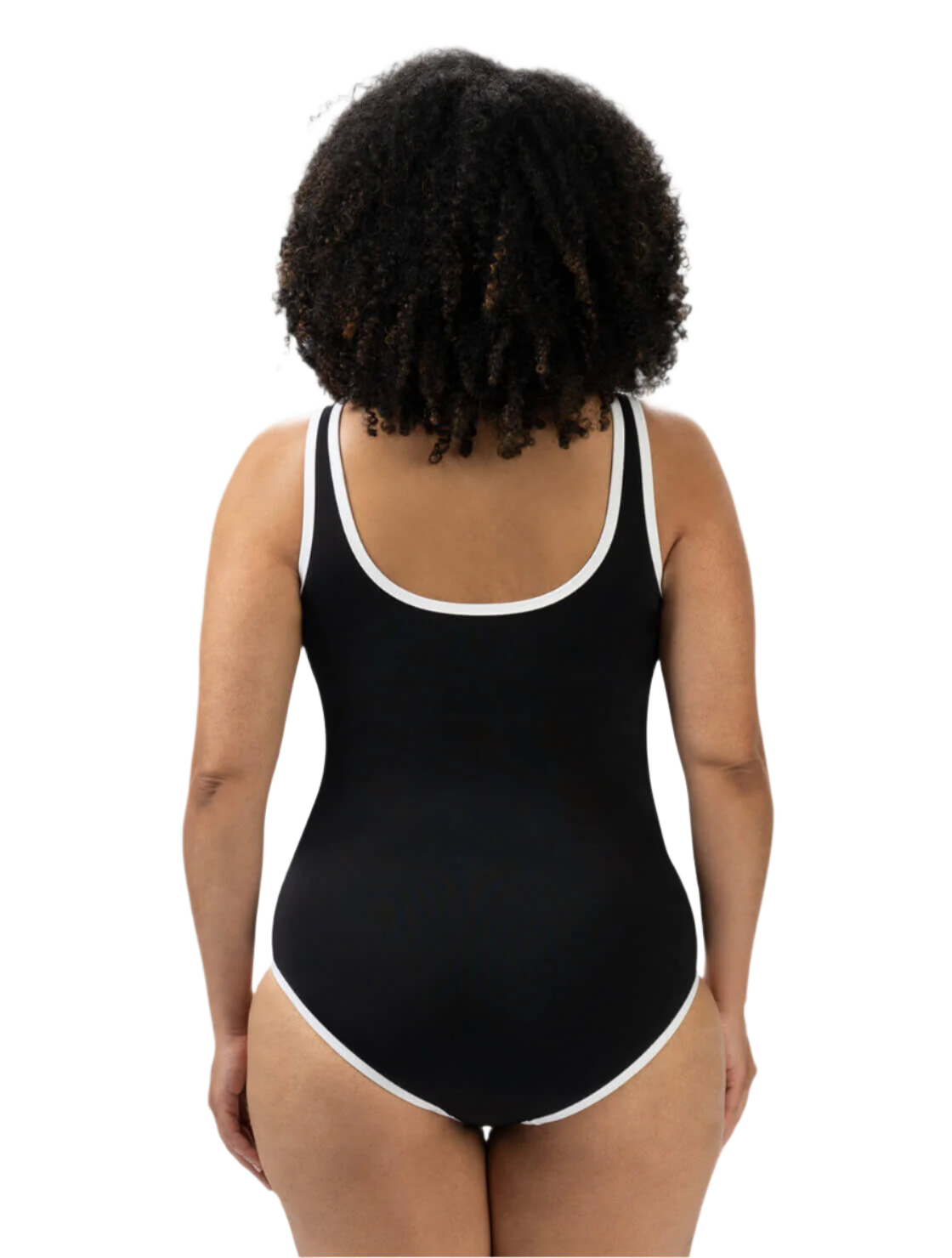 Dolfin Aquashape Moderate Scoop Back Chlorine Resistant One Piece Swimsuit - Black/Royal Splice