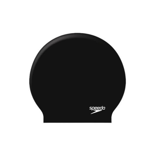 Speedo Silicone Biofuse Protective Volume Swim Cap  - Black