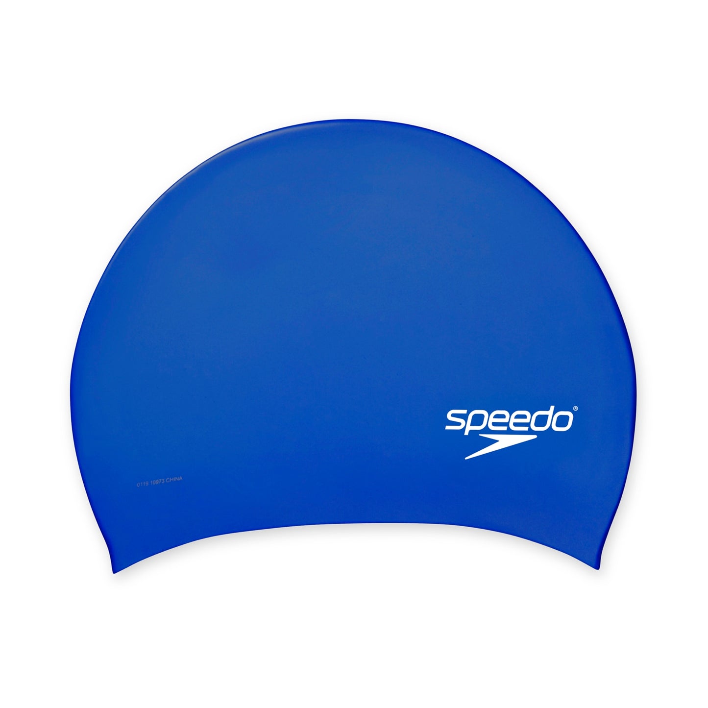 Speedo Silicone Long Hair Adult Swim Cap - Blue