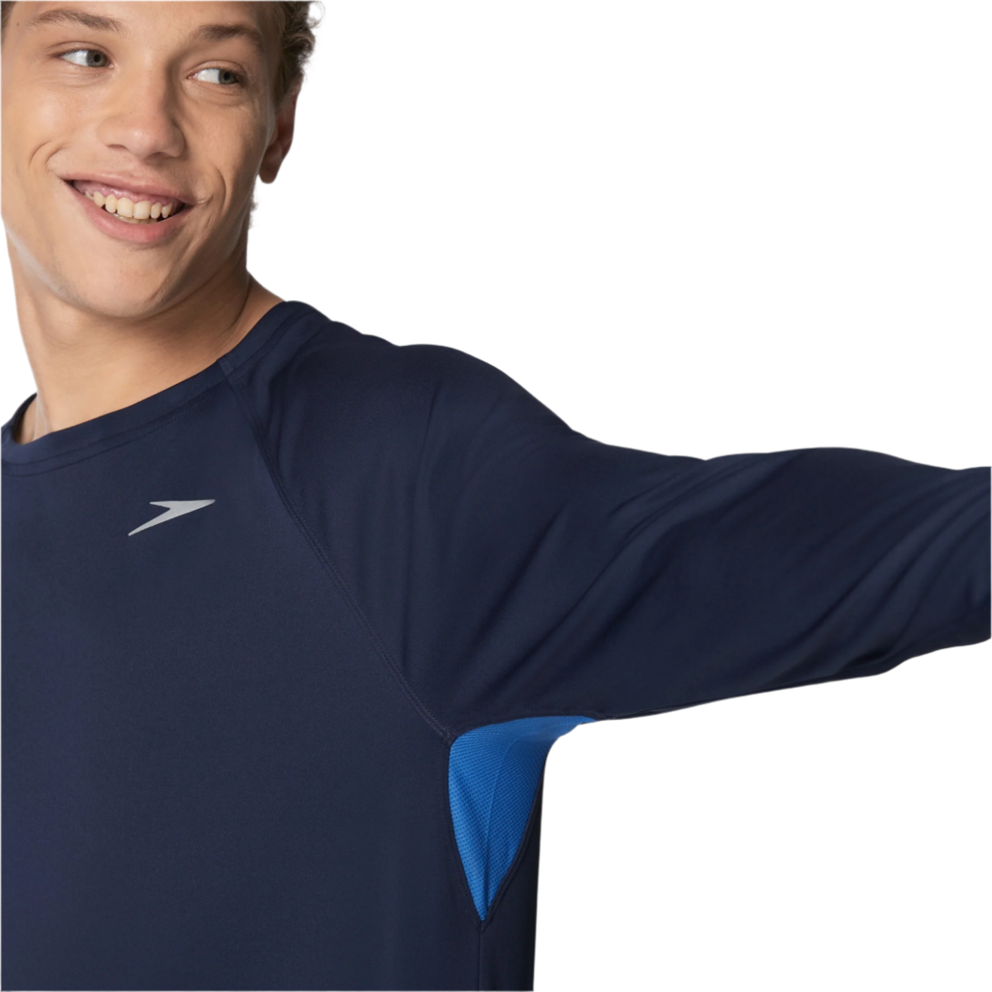 Speedo Baybreeze Long Sleeve Swim Shirt Rashguard - Peacoat