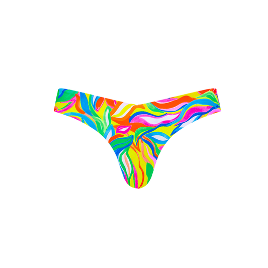 Kulani Kinis Cheeky V Bikini Bottom - Tropical Illusion