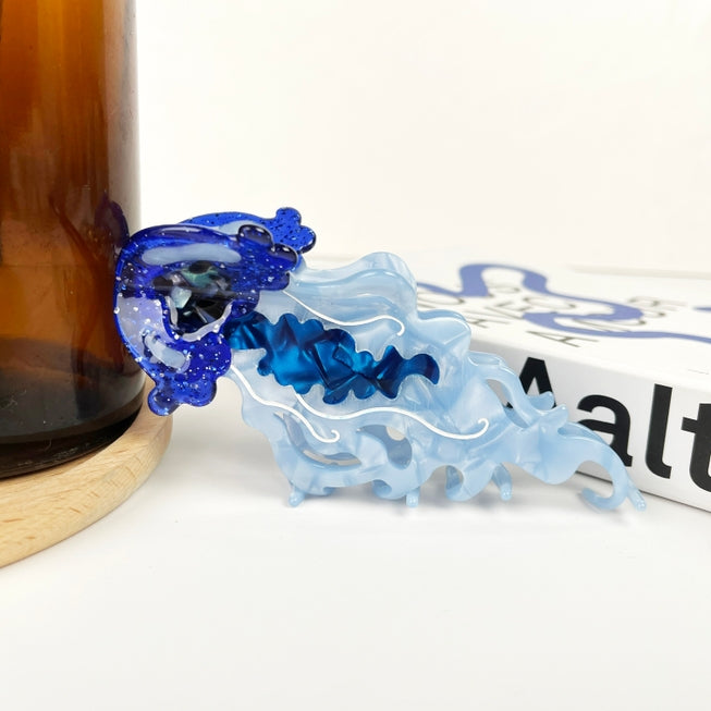 SSR Acetate Jellyfish Hair Claw Clip - Blue