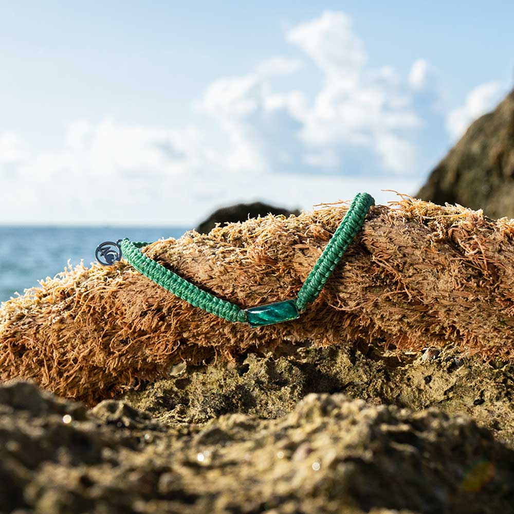 4ocean Ghost Net Bracelet - Seafoam Green
