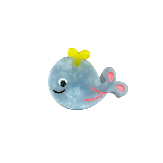 SSR Acetate Mini Blue Whale Claw Clip