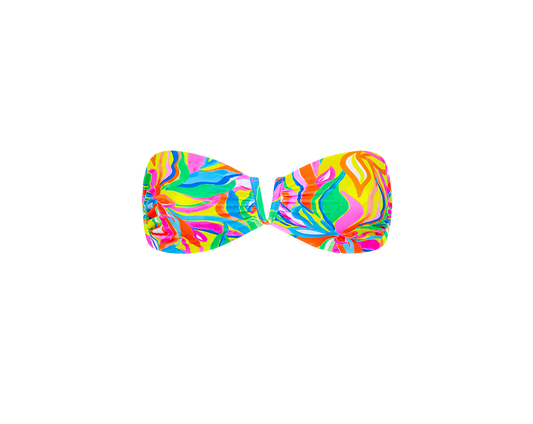 Kulani Kinis V Strapless Bandeau Bikini Top - Tropical Illusion - FINAL SALE