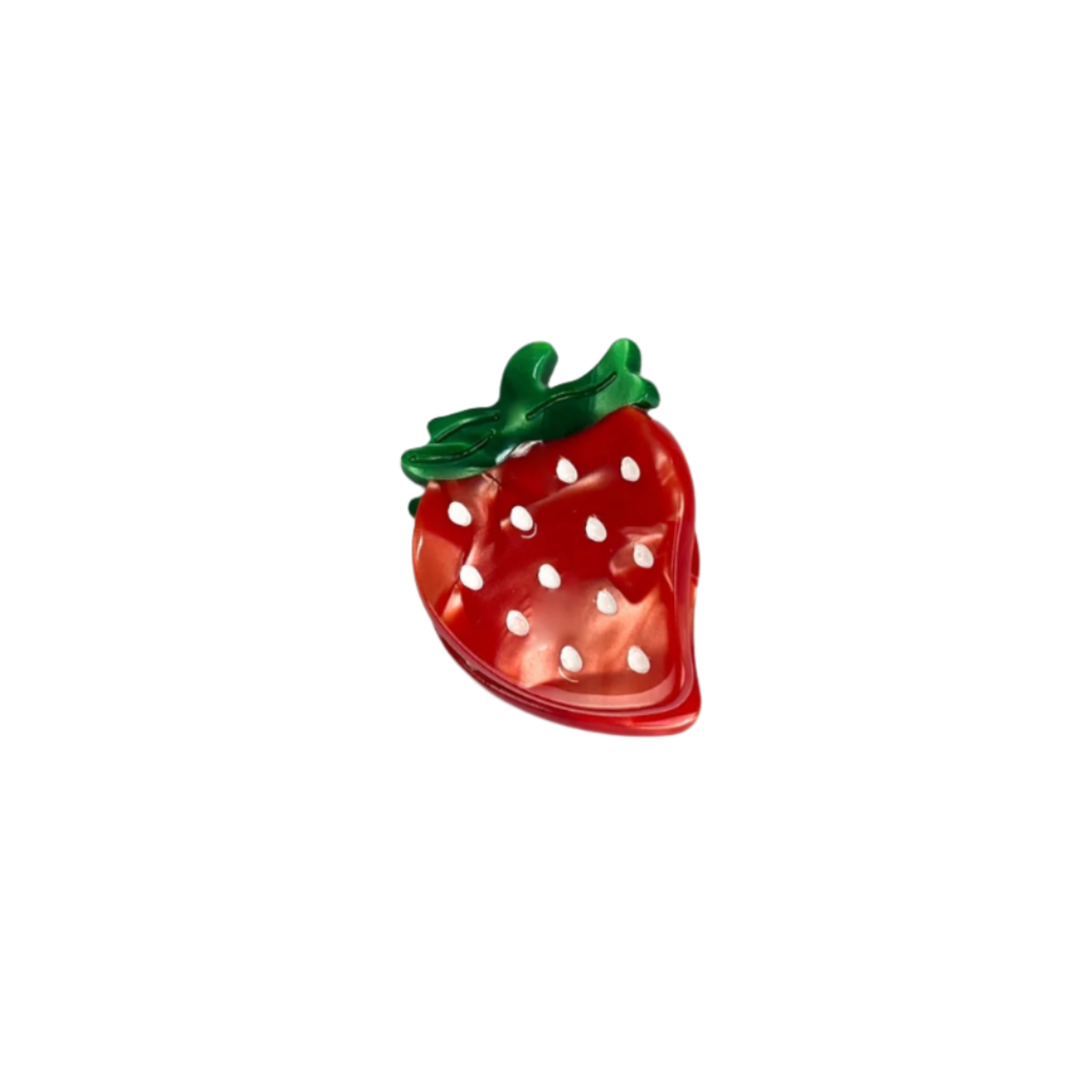 SSR Acetate Mini Strawberry Claw Hair Clip