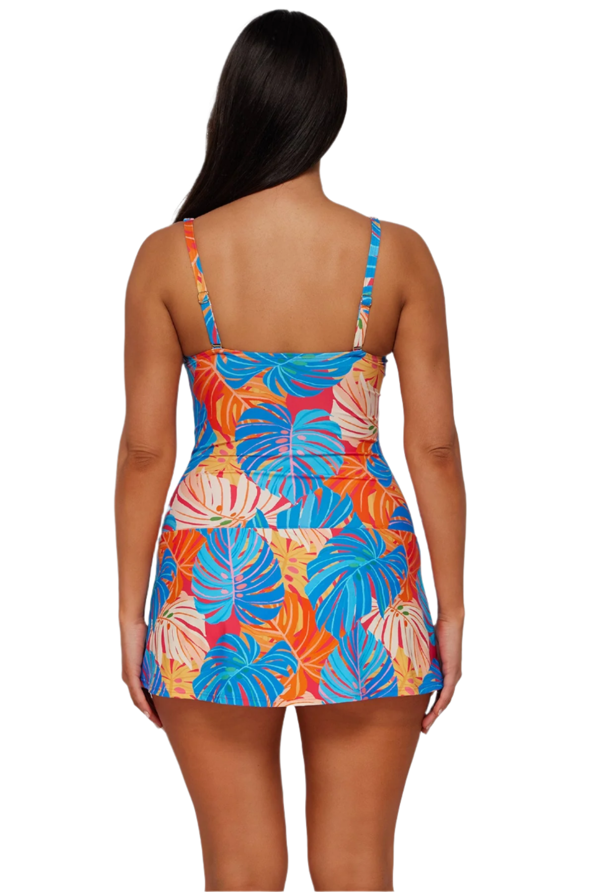 Sunsets Escape Sienna Swim Dress - Zesty Tropicana