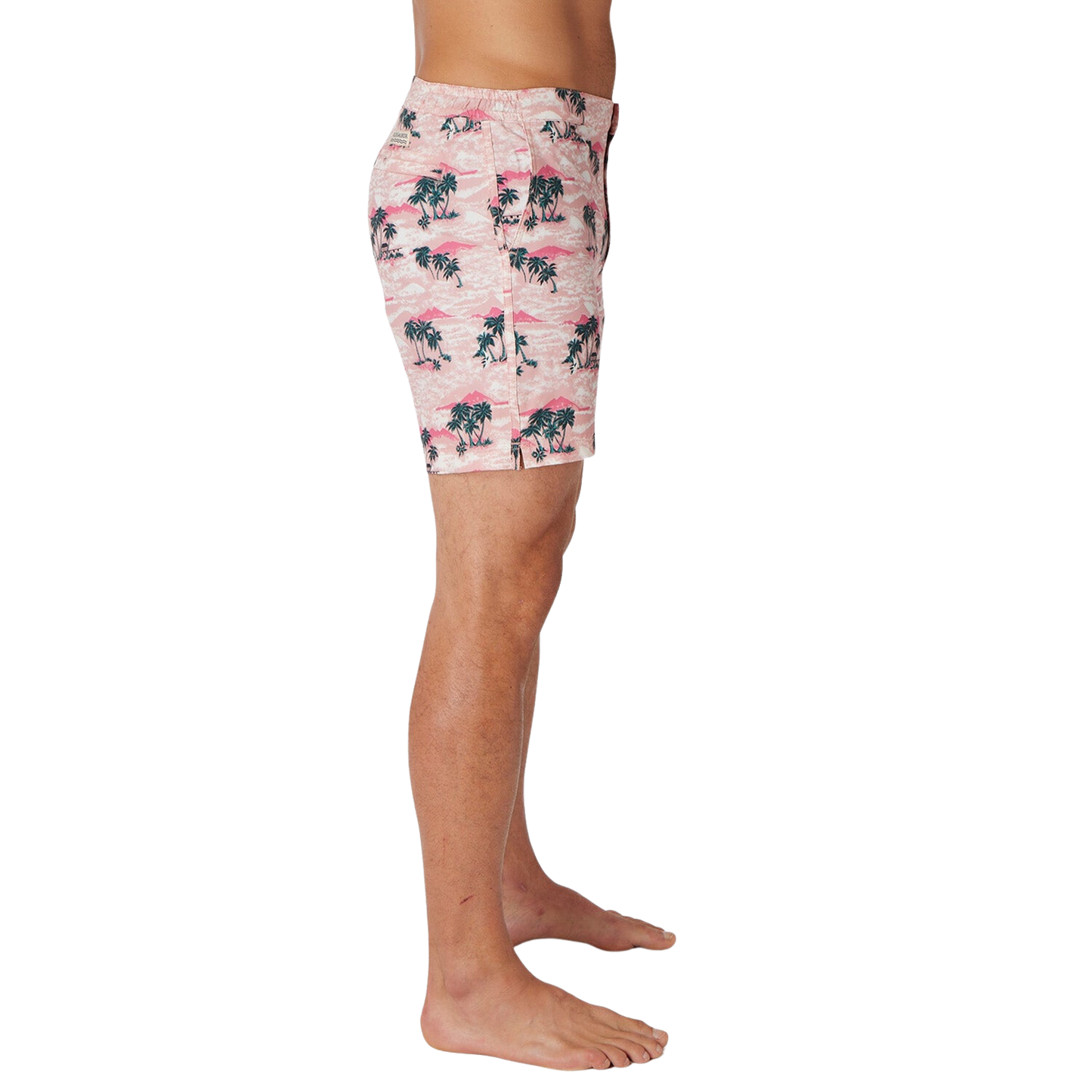 Fair Harbor The Sextant Men's Swim Trunk Boardshorts -  Pink Island Hopper - FINAL SALE