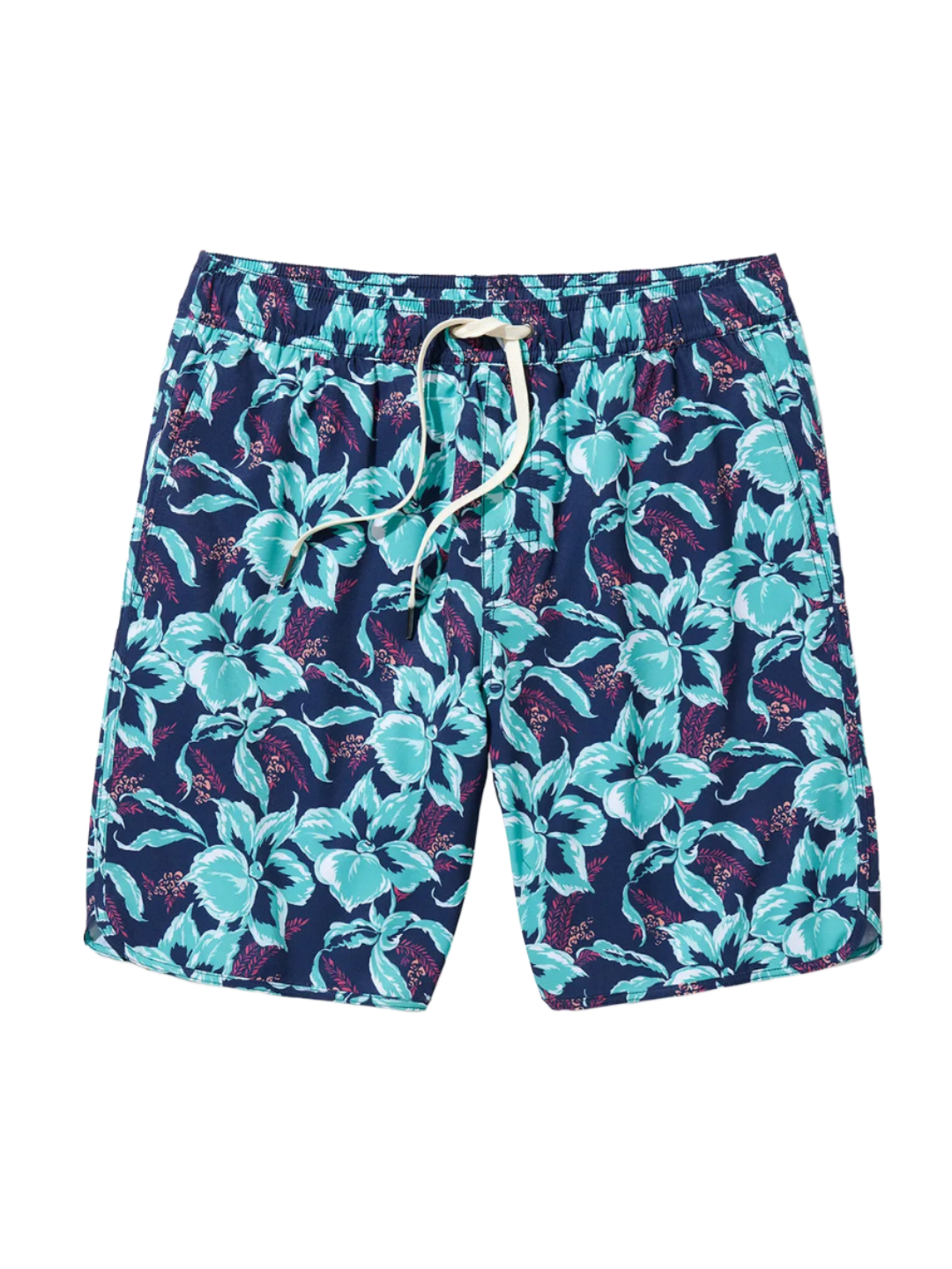 Fair Harbor The Anchor Men's Swim Trunk Boardshort - Lagoon Painted Tropical - FINAL SALE