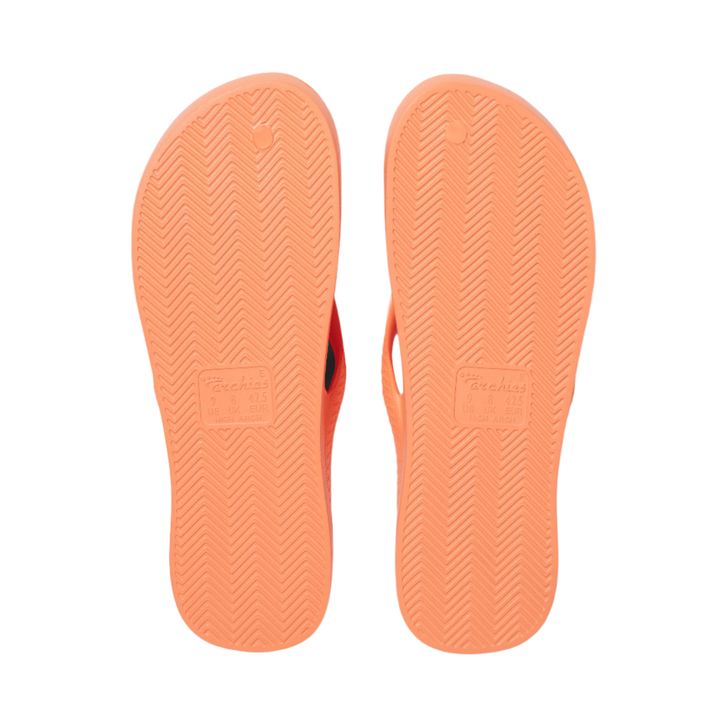 Archies Arch Support Flip Flops - Peach