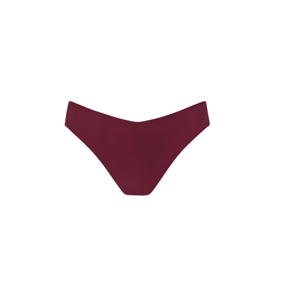 Kulani Kinis V Cheeky Bikini Bottom - Sangria
