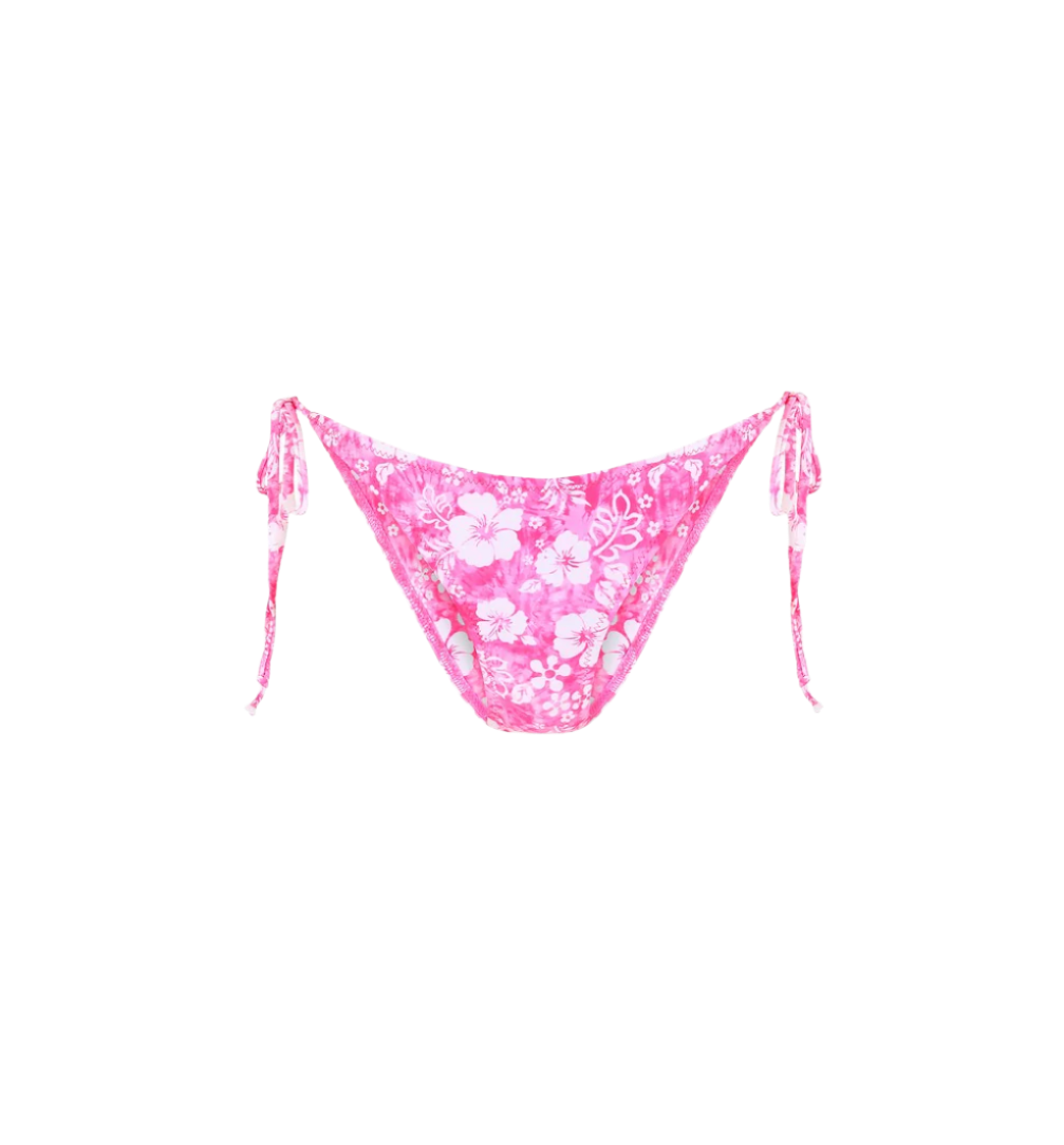 Kulani Kinis Full Coverage Tie Bikini Bottom - Island Blush