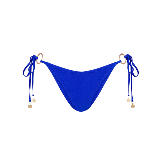 Kulani Kinis Ring Cheeky Tie Side Bikini Bottom - Blue Lagoon