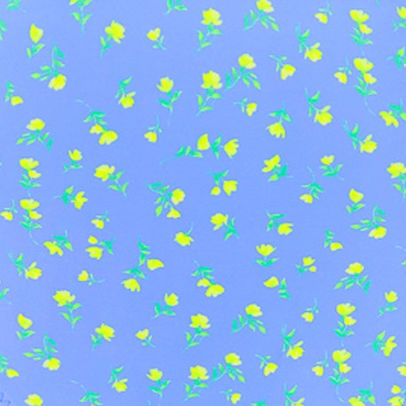 Kulani Kinis Shirred Dipped Cheeky Tie Bikini Bottom - Lemon Bloom