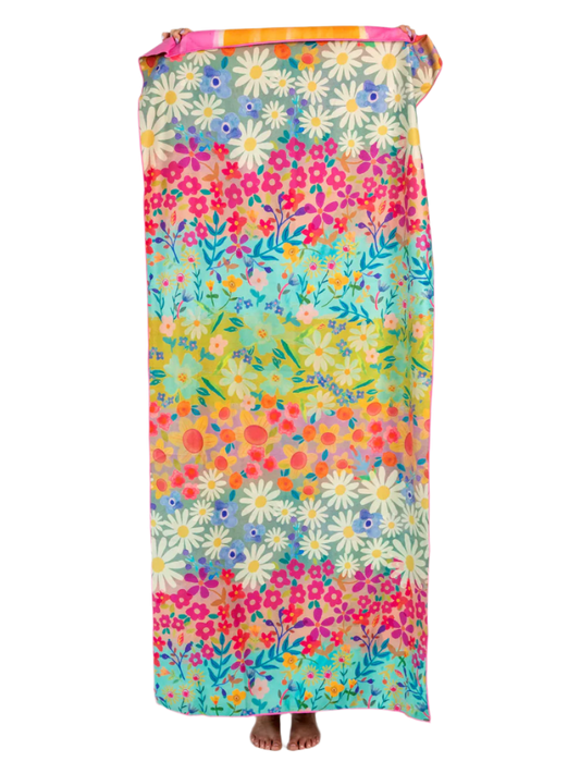 Natural Life Double-Sided Microfiber Beach Towel - Happy Place