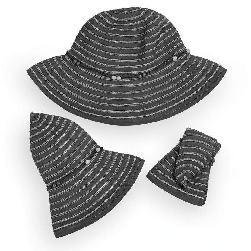 Wallaroo Breton Packable Sun Hat - Chocolate