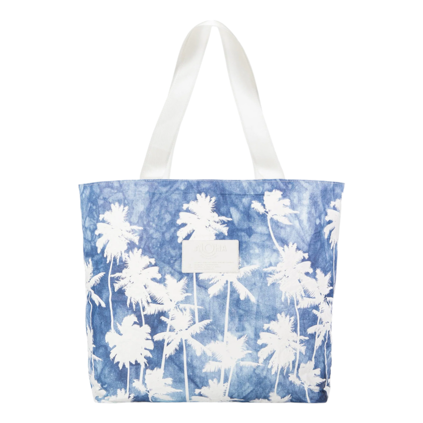 Aloha Day Tripper Tote Bag - Coco Palms Indigo