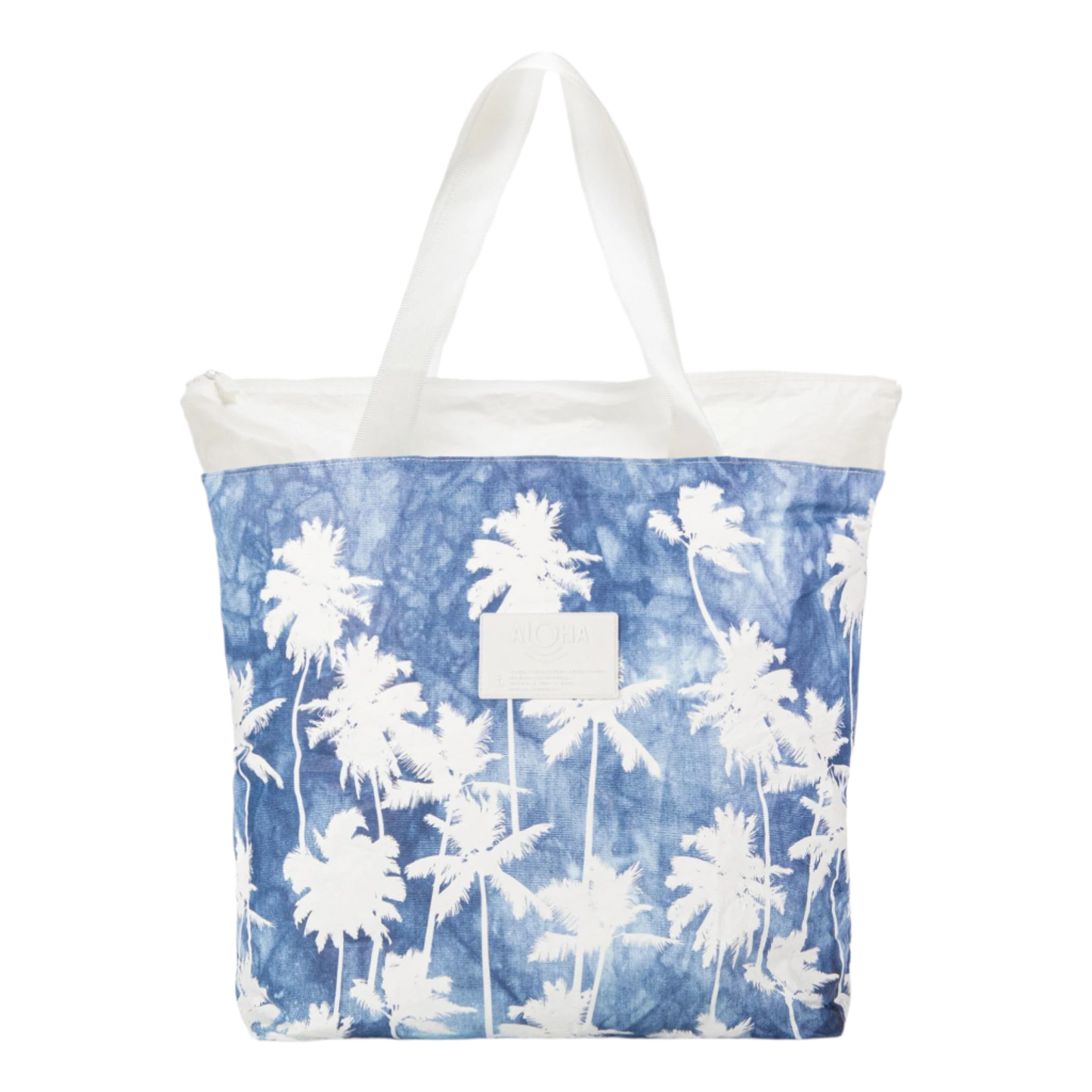 Aloha Day Tripper Tote Bag - Coco Palms Indigo
