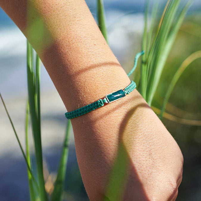 4ocean Ghost Net Bracelet - Seafoam Green