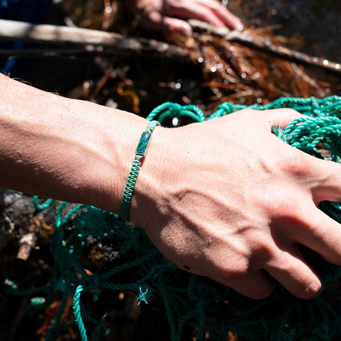 4ocean Ghost Net Bracelet - Seafoam Green