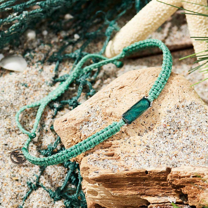 4ocean Ghost Net Bracelet - Seafoam Green