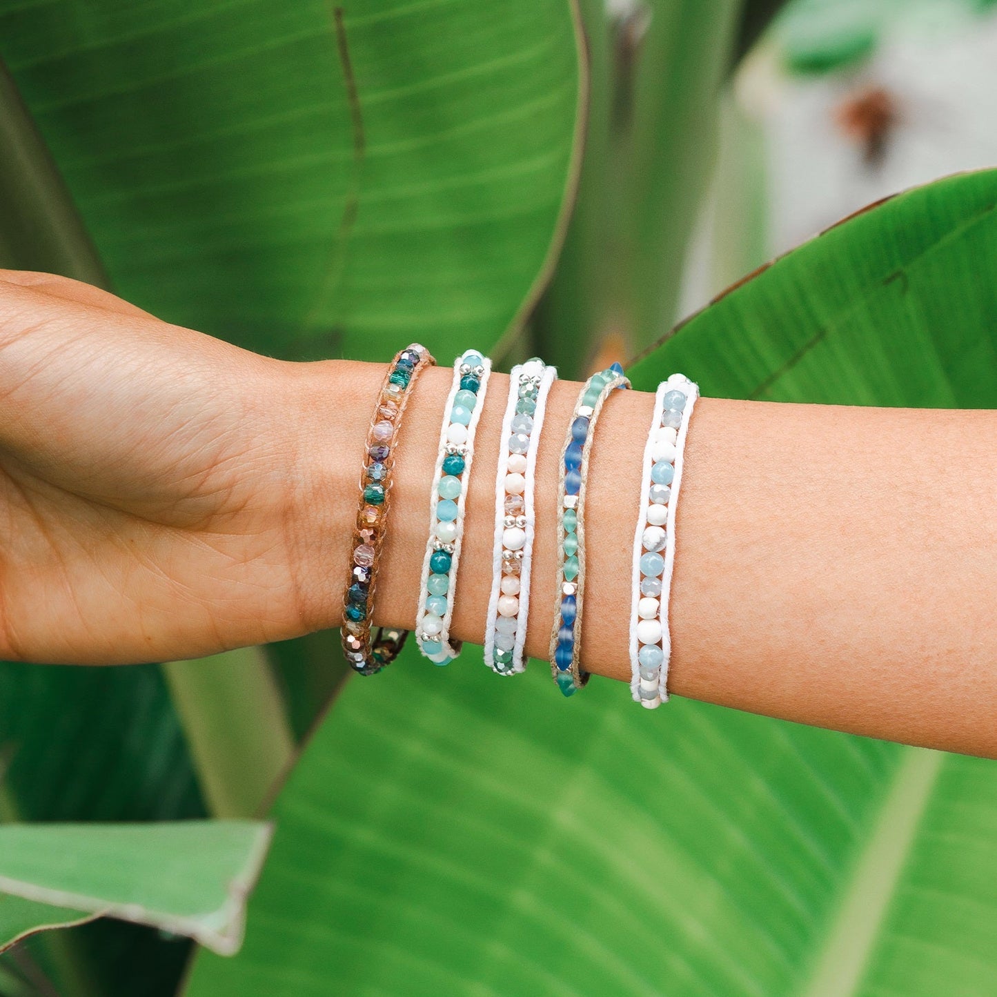 Lotus and Luna Handcrafted Bracelet - Caribbean Cruise