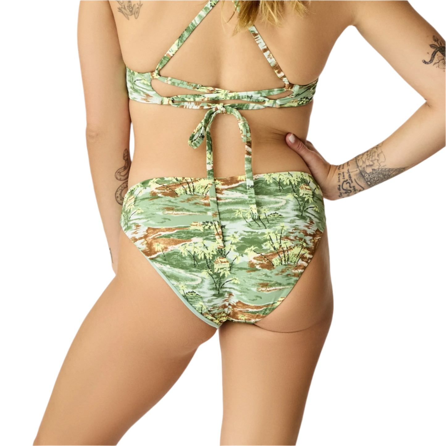 Carve Designs St. Barth Reversible Bikini Bottom - Hula/Haze