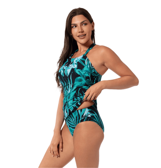 Jantzen Bianca Drape Tankini Top - Bold Paradise
