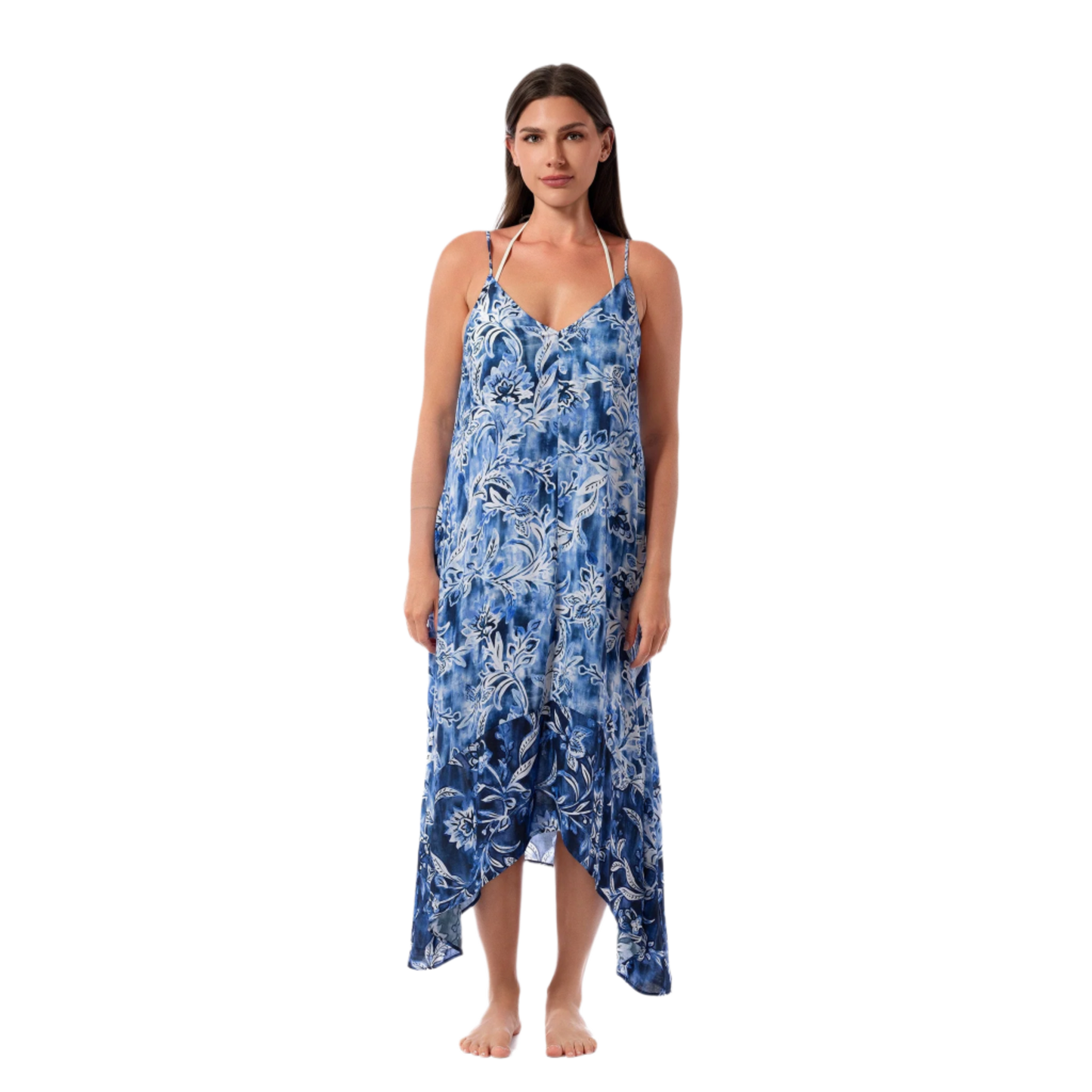 Jantzen Maggie Scarf Dress - Ocean Mosaic