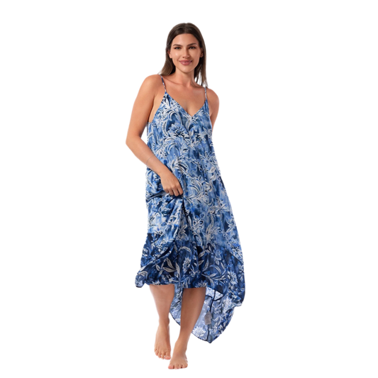 Jantzen Maggie Scarf Dress - Ocean Mosaic