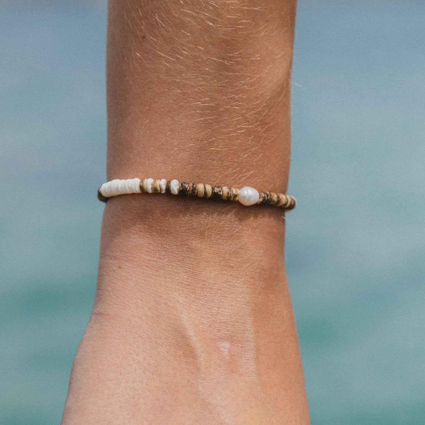 Pineapple Island Kauai Surfer Bracelet - Brown Multi