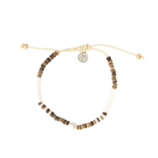 Pineapple Island Kauai Surfer Bracelet - Brown Multi