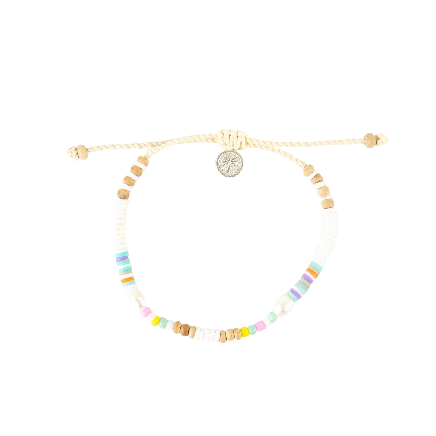 Pineapple Island Mentawai Islands Surfer Bracelet - White Multi