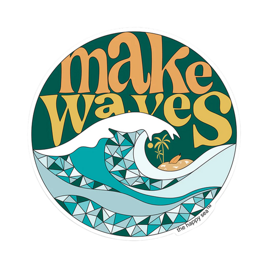 The Happy Sea Make Waves Sticker