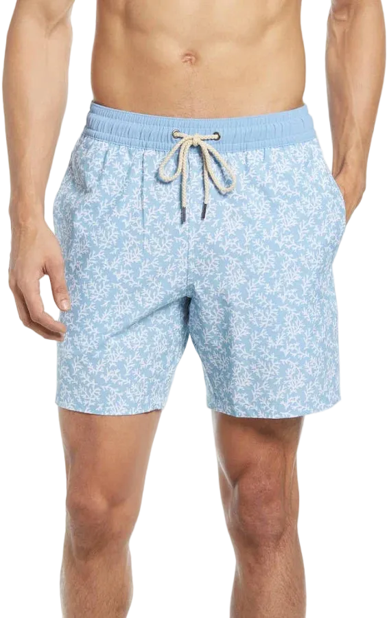 Fair Harbor Men's The Bayberry Swim Trunk Boardshort - Mist Seaweed