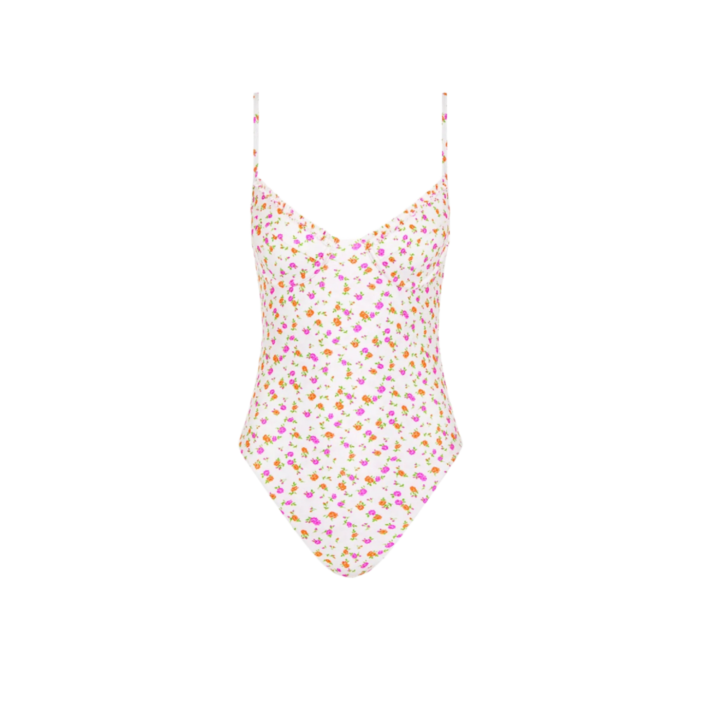 Kulani Kinis Double Ruffle Underwire Cheeky One Piece - Rosie Posie