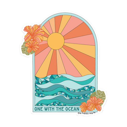 The Happy Sea One With The Ocean Sticker