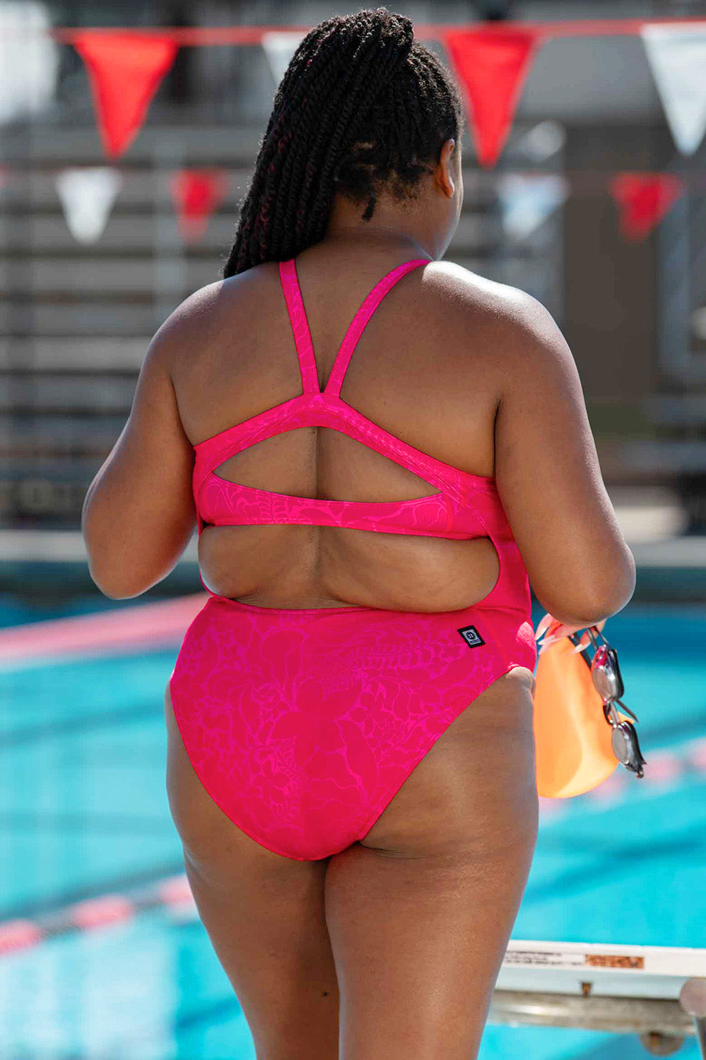 Jolyn Caroline Full Coverage Swim Onesie - Mosaic