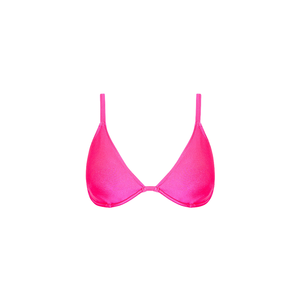 Kulani Kinis Underwire Triangle D+ Cup Top - Posh Pink - FINAL SALE