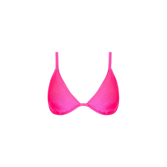 Kulani Kinis Underwire Triangle D+ Cup Top - Posh Pink - FINAL SALE