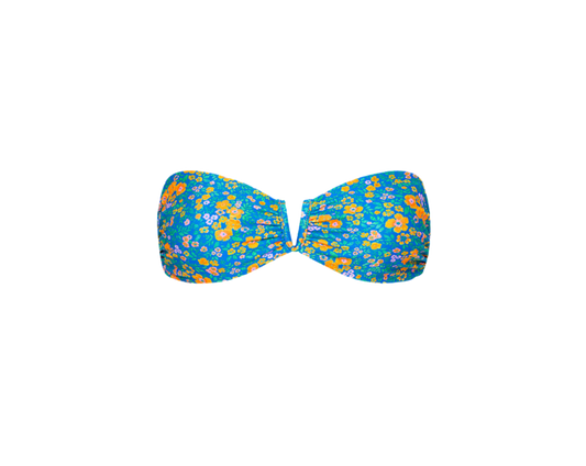 Kulani Kinis V Strapless Bandeau Bikini Top - Ocean Potion - FINAL SALE