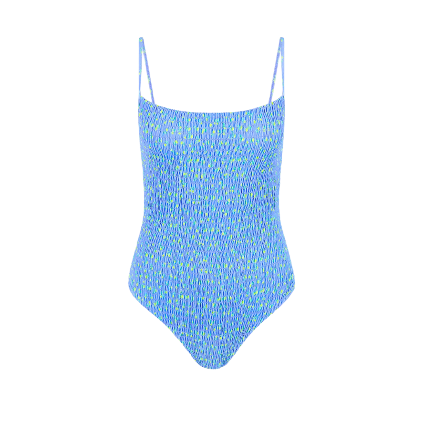 Kulani Kinis Shirred Low Back One Piece - Lemon Bloom