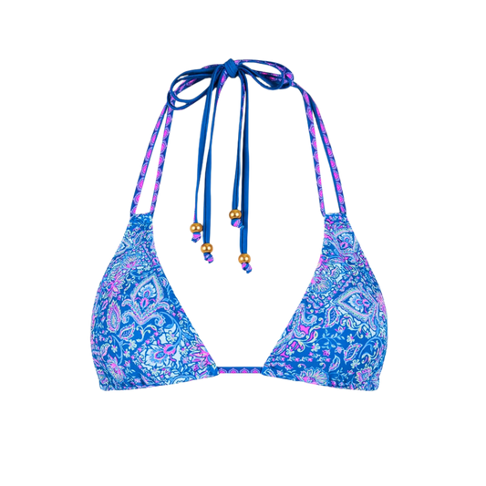 Kulani Kinis Halter Bralette Bikini Top - Lilac Moon - FINAL SALE
