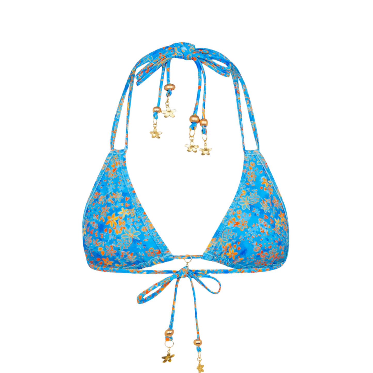 Kulani Kinis Halter Bralette Bikini Top - Cream Soda